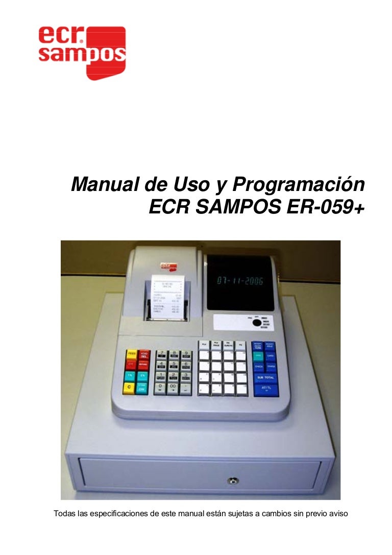 ecr sampos er-059 manual